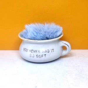 Vintage Miniature Novelty Chamber Pot - Japan - "You Never Had It So Soft" Bathroom Humor