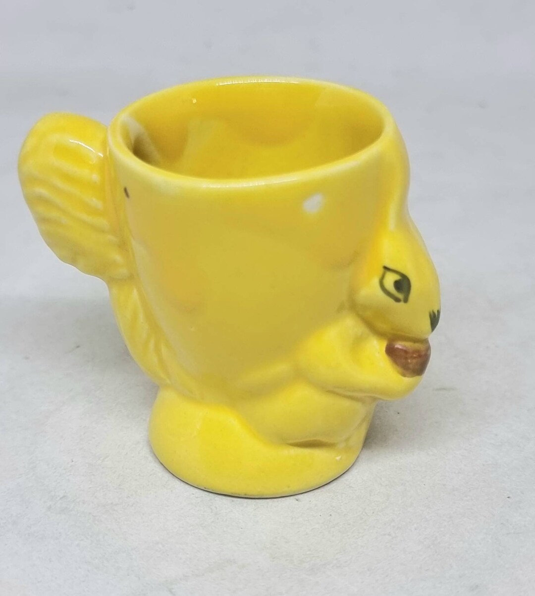 Vintage Royal Art Pottery Yellow Rabbit Egg Cup Vintage Royal Art Pottery Yellow Rabbit Egg Cup