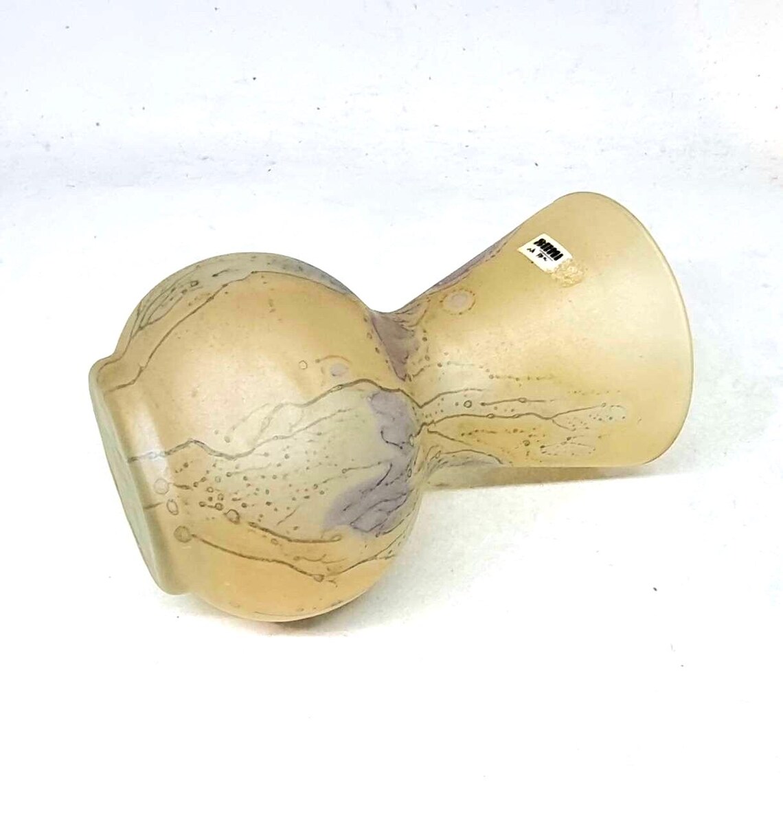Simron Vase Vintage 'simron' Hand-stained Glass Vase - Made in Israel - Etsy Australia