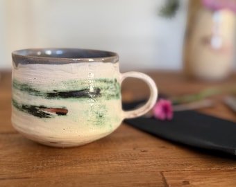 Pottery mug, handmade ceramic mug, approx. 320 ml