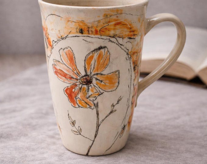 Featured listing image: Pottery mug//Ceramic mug handmade//Tableware//Coffee mug//Tea mug//me-time