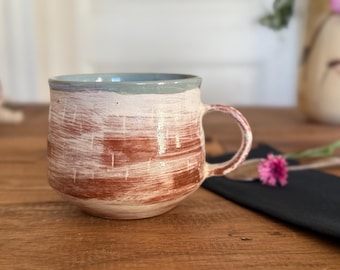 Pottery mug//Ceramic mug handmade//Tableware//Coffee mug//Tea mug//home-café