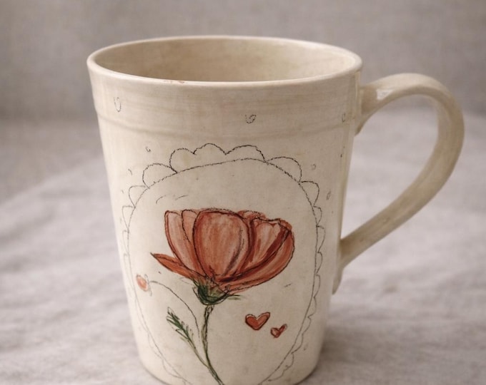 Featured listing image: Pottery mug//Ceramic mug handmade//Tableware//Coffee mug//Tea mug//me-time