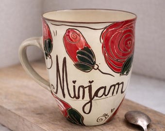 Personalisierte Keramiktasse Namenstasse