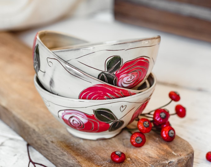 Featured listing image: Pottery bowl for dessert*snacks*small salads *and much more