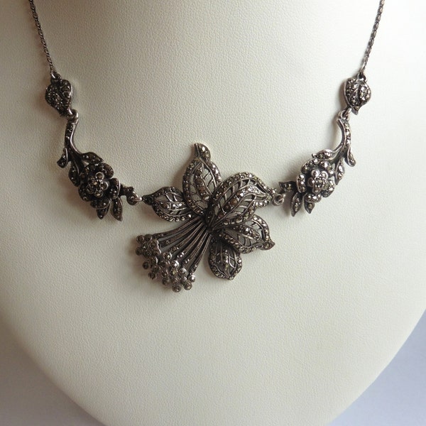 Marcasite Necklace - Etsy