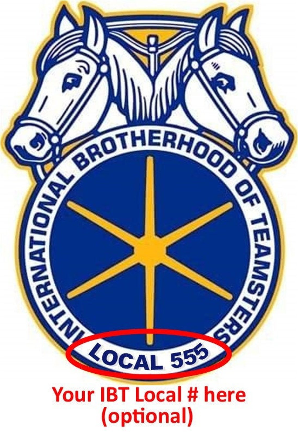 Teamster Union IBT Logo Two 2 Vinyl Auto Decals 4.5H Etsy