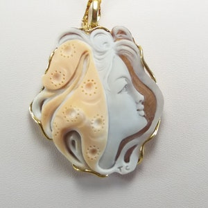 Cameo Sardonyx Anhänger Italienisch MieleCorals Schmuck Pendentif Camée Colgante Camafeo Kamee Italienische Certiicate Bild 3