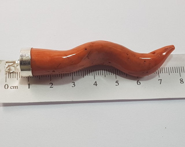 Ciondolo Cuore Fatto A Mano In ORO 18 Carati E Corallo Rosso Di Sardegna OFFERTA A TEMPO - Foto 11