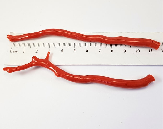 Branch Coral Natural Shapes  Red Coral  Full Bodied Genuine Not dyed (NO-BAMBOO) Certificate