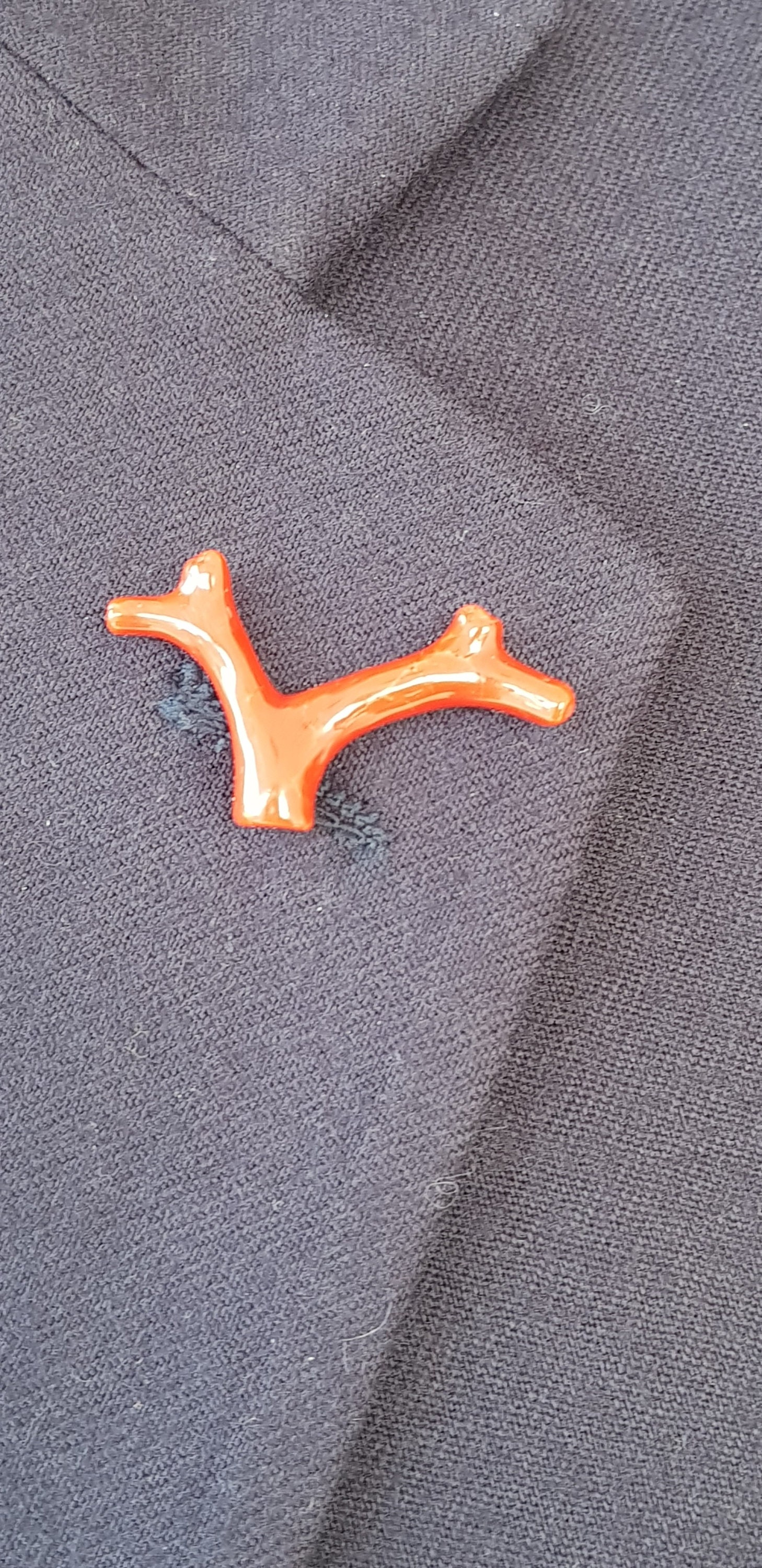 Red Coral Pin Lapel Mediterranean Italian Mielecorals Coraille Koraal Koralle Man Jewels Genuine Coral Not Dyed