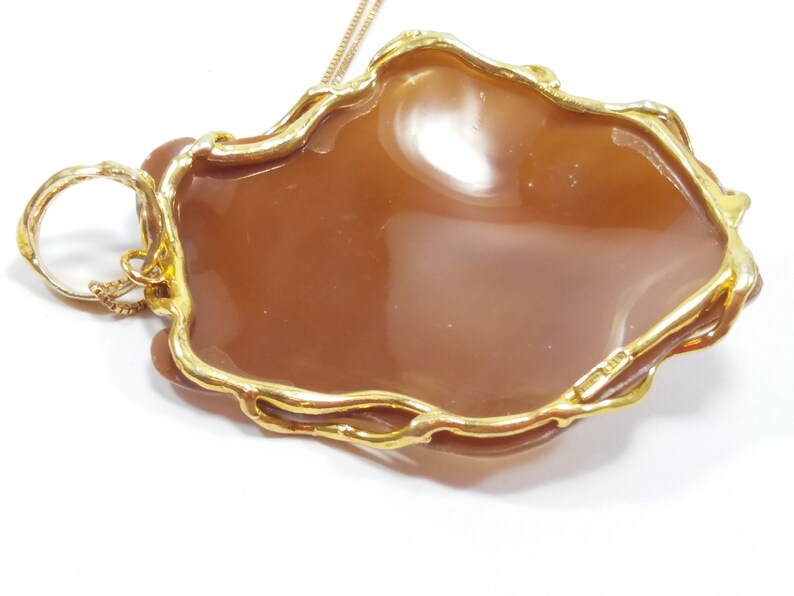 Cameo Sardonyx Anhänger Italienisch MieleCorals Schmuck Pendentif Camée Colgante Camafeo Kamee Italienische Certiicate Bild 9