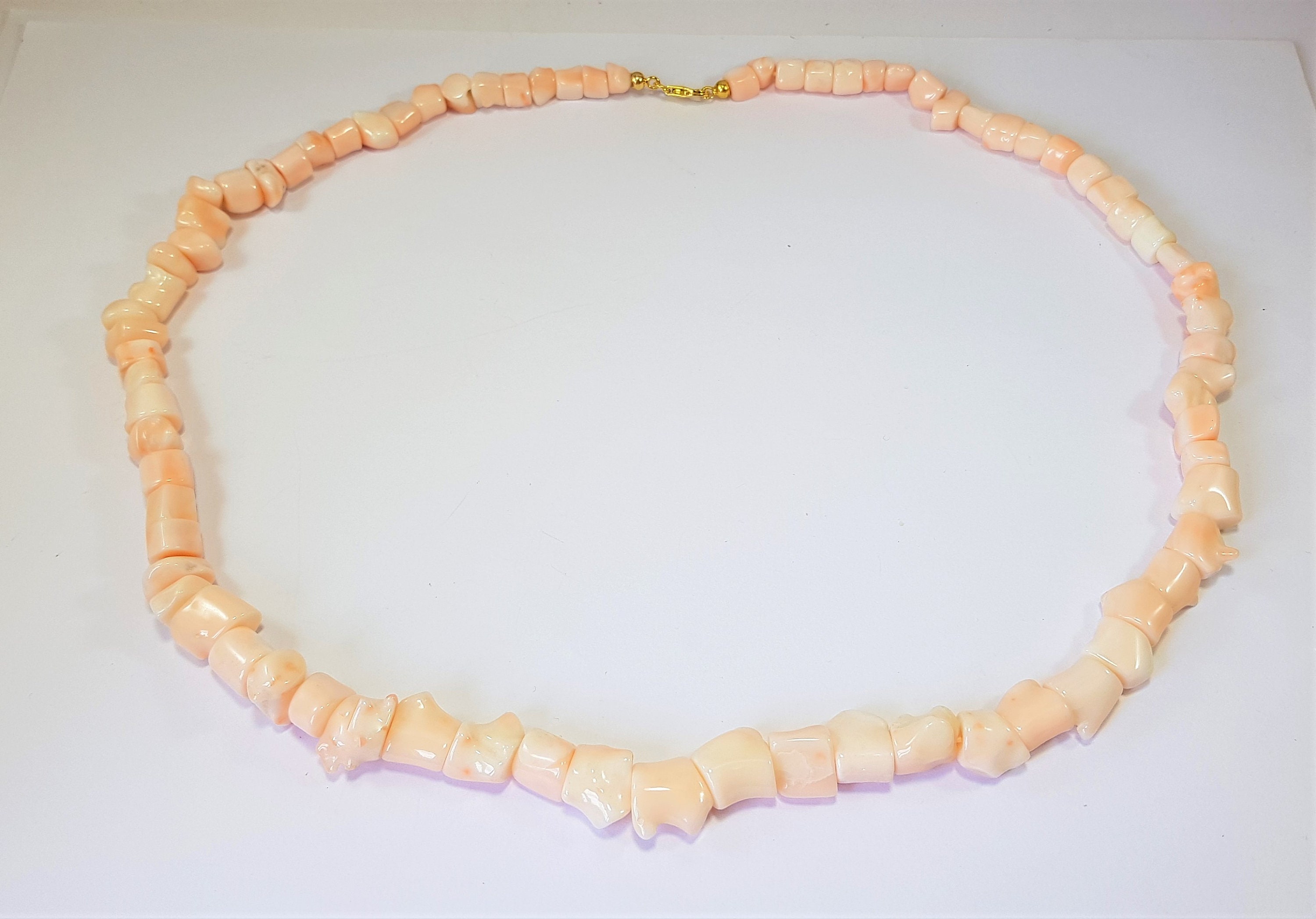 RESERVED MARIA Pink Coral Necklace AAA Quality Full Bodied Classic