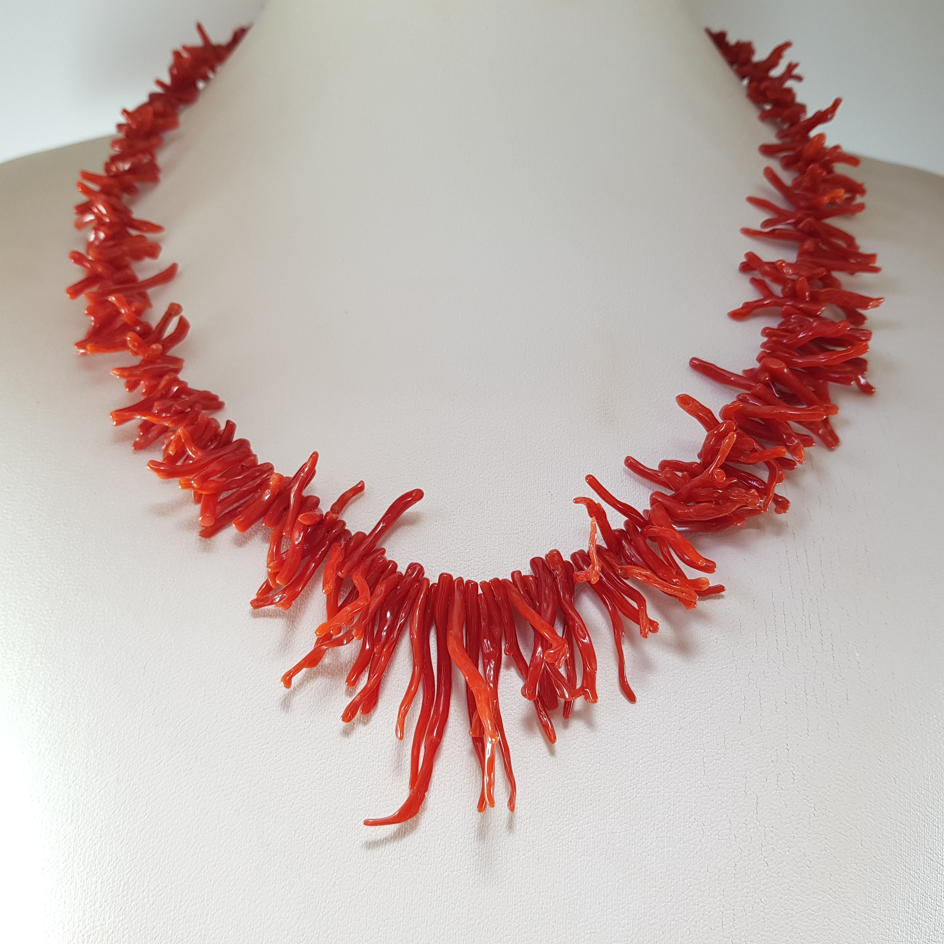 Red Coral Necklace Branches 1st Choice Red Coral Mediterranean