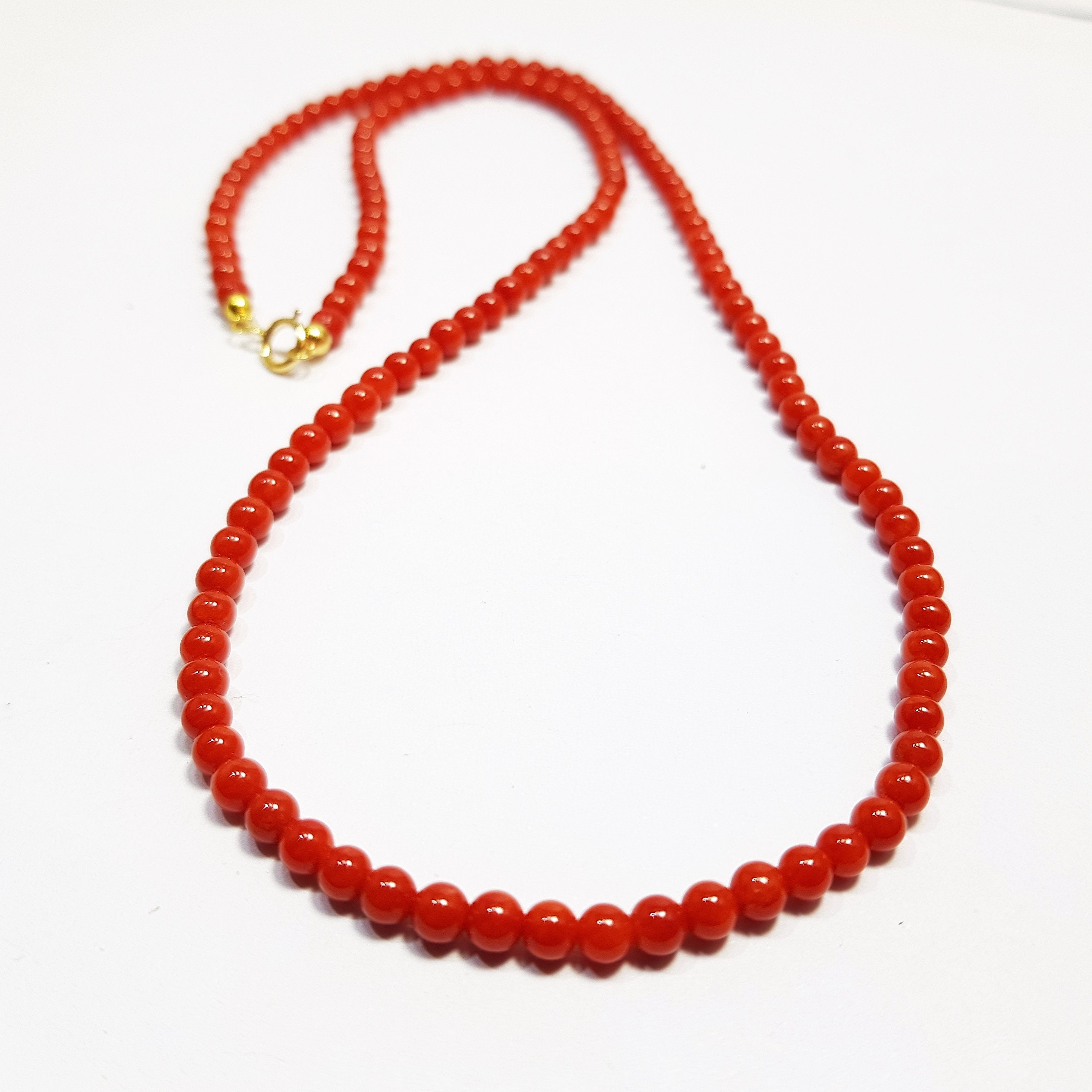 White Coral Necklace Extra White  Full bodied MieleCorals Italian Jewelery  Koraal Genuine Not Dyed Certificate