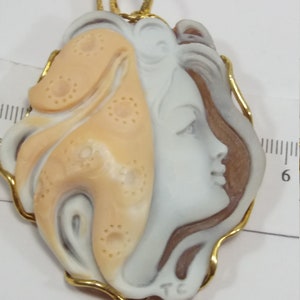 Cameo Sardonyx Anhänger Italienisch MieleCorals Schmuck Pendentif Camée Colgante Camafeo Kamee Italienische Certiicate Bild 7