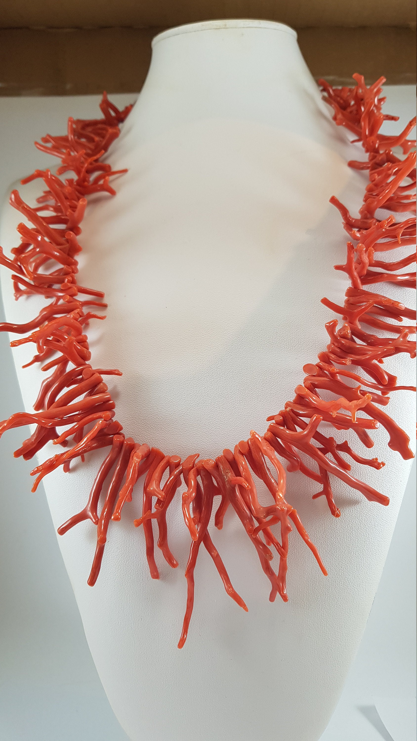Branch Coral Necklace Extra Long 1st Choice Coral Necklace Red Coral