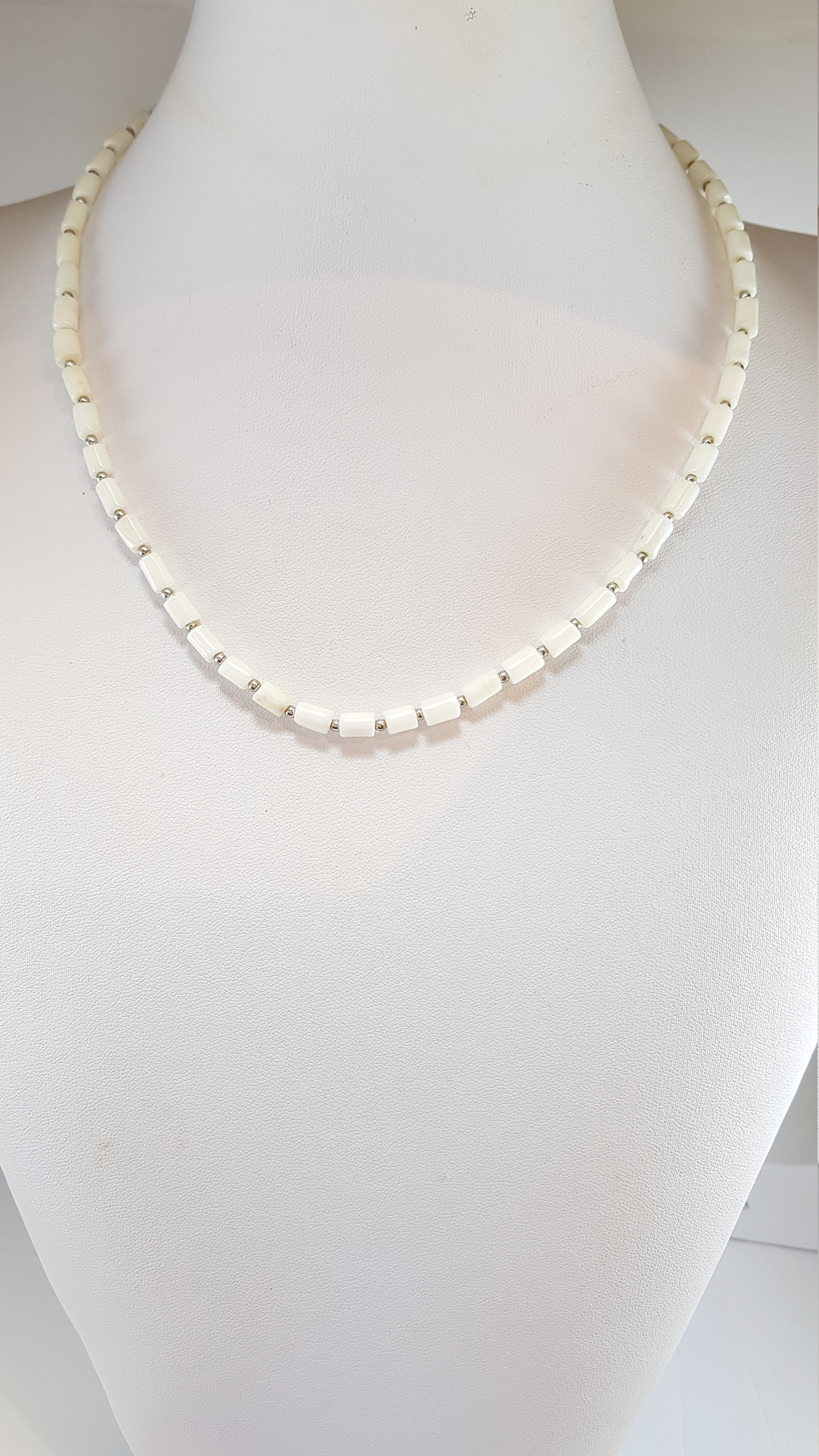 Extra White Coral Necklace, 1st Choice Coral, Full Bodied Classic Man