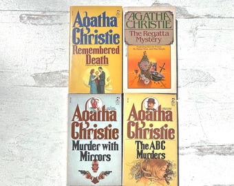 Libros antiguos de Agatha Christie en rústica
