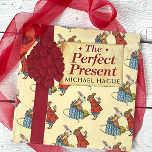 Libro de Navidad infantil vintage, El regalo perfecto de Michael Hague, preciosas ilustraciones en color