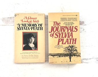 Vintage Paperback Books, Slyvia Plath, A Closer Look at Ariel, Nancy Steiner, The Journals, Ted Hughes