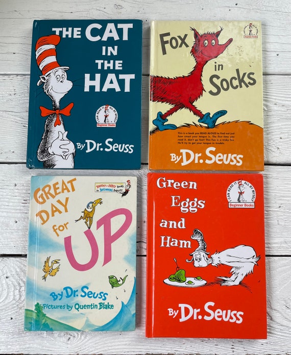 Dr. Seuss's Beginner Book Boxed Set Collection: The Cat in the Hat; One  Fish Two Fish Red Fish Blue Fish; Green Eggs and Ham; Hop on Pop; Fox in  Socks : Dr.