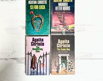 Vintage Agatha Christie Dell Paperback Books, Collector's Editions