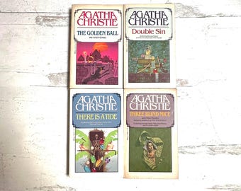Agatha Christie Vintage Paperback Books Mysteries Mystery