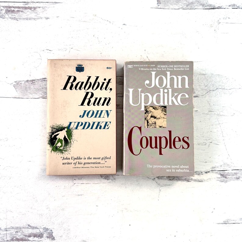 Vintage Paperback Books, John Updike, Rabbit Run, Couples image 1