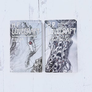Vintage Horror Paperback Books H.P. Lovecraft Halloween