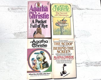 Mystery Vintage Paperback Books Agatha Christie