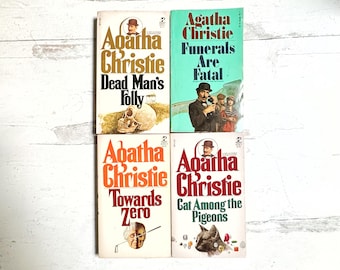 Vintage Paperback Agatha Christie Books Mysteries Mystery