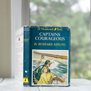 Vintage Children's Book Rudyard Kipling Captains Courageous
