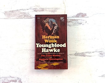 Vintage Paperback Book Herman Wouk Youngblood Hawke