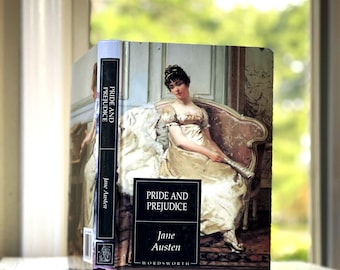 Vintage 'Pride and Prejudice' Book, Jane Austen, Illustrated Hardcover
