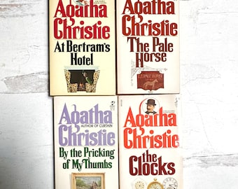 Vintage Mystery Agatha Christie Paperback Books Collectible