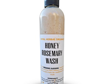 HONEY ROSEMARY wash shampoo for hairs | Fermented Hair Wash with Honey |Wet Hair Shampoo Formula | Hair Repair | Hair Grow Formula