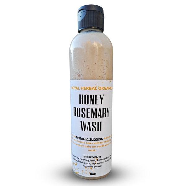 HONEY ROSEMARY wash shampoo for hairs | Fermented Hair Wash with Honey |Wet Hair Shampoo Formula | Hair Repair | Hair Grow Formula