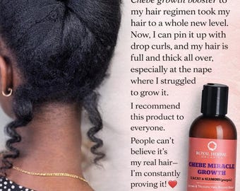 CHEBE Miracle Hair Growth Potion | Organic Cacay, Seamoss (8oz)