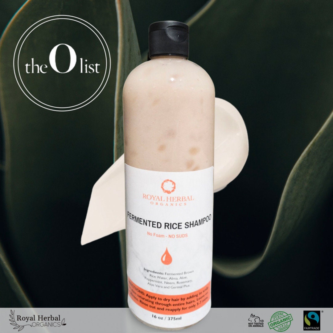 Organic Fermented Rice Shampoo | Hair Growth, Vegan 16oz - Etsy