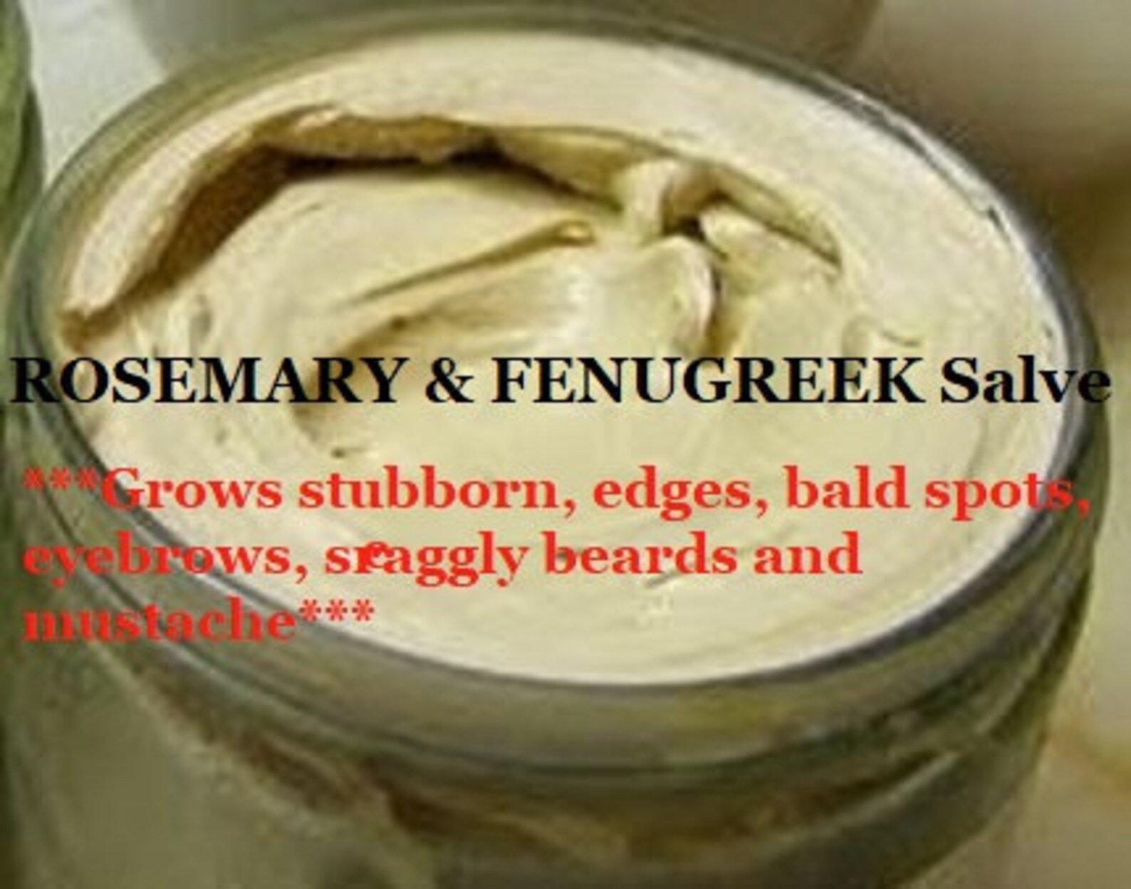 Fenugreek Rosemary Hair Growth Salve Scalp Hair Restoration Etsy