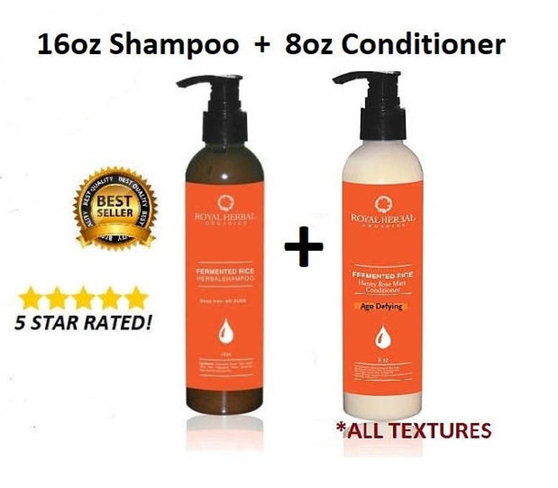 16oz Fermented Rice Shampoo & 8oz Honey Mint AUTHENTIC Etsy