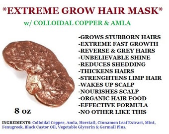Best Organic Hair Mask DEEP REPAIR and GROW with advance formula | Organic Wedding gift for her  | Holiday Gifts for mom