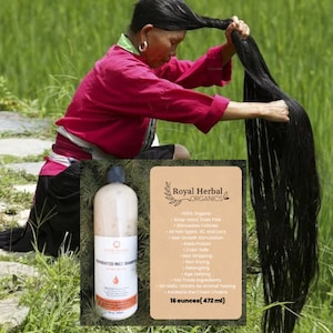 Fermented Rice Water Shampoo, 16oz No Suds Shampoo, Rice water Shampoo, Hair Grow Potion