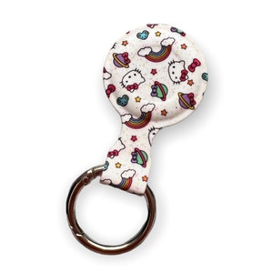Cute Cat AirTag Holder with Keyring