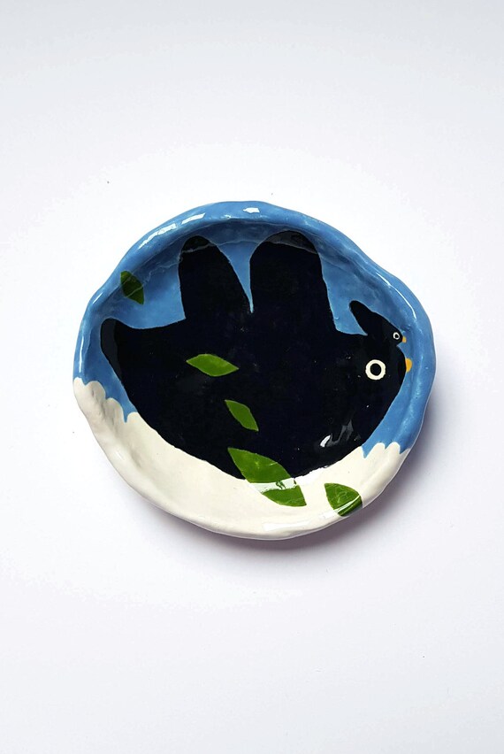 jewellery /& trinkets BUTTERFLY DISH Handmade ceramic dish for rings