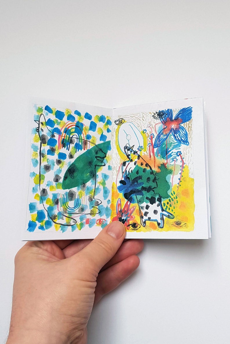 FLOWER COMMUNICATION ZINE Self Published Art Zine Etsy