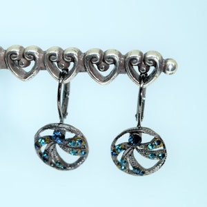 Vintage Multi-gem Drop Earrings