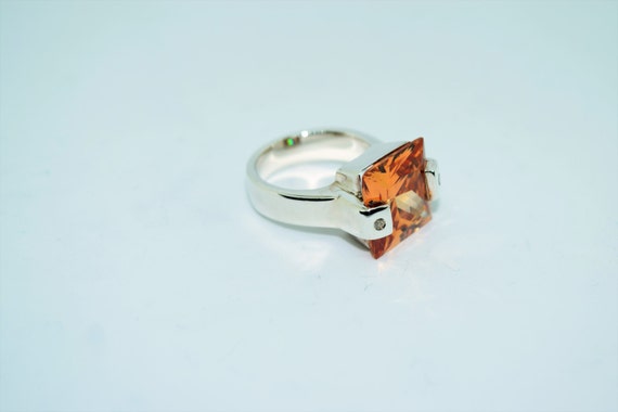 Vintage Gemstone Cocktail Ring - image 4