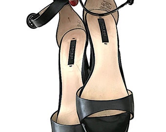 Elegant Black Sandals Size 38